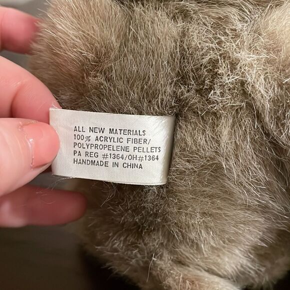 Vintage 1987 The Boyds Collection Jointed Bunny Rabbit Bean Bag Plush 13” tall - Picture 7 of 8